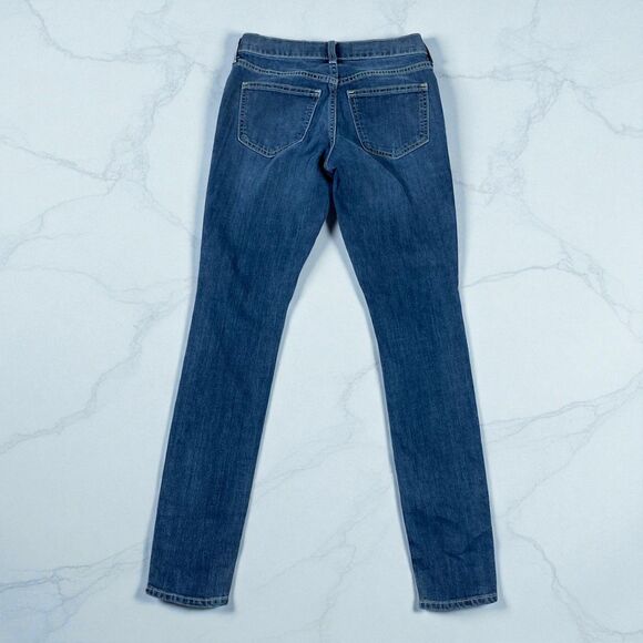 Old Navy The Flirt Skinny Leg Jeans Womens 0 Dark Blue Denim Wash Stretch Reg - Picture 2 of 7